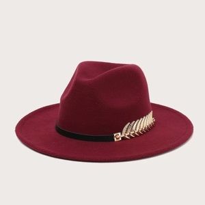 NEW INVENTORY 🌺Minimalist Leaf Fedora Hat🌺